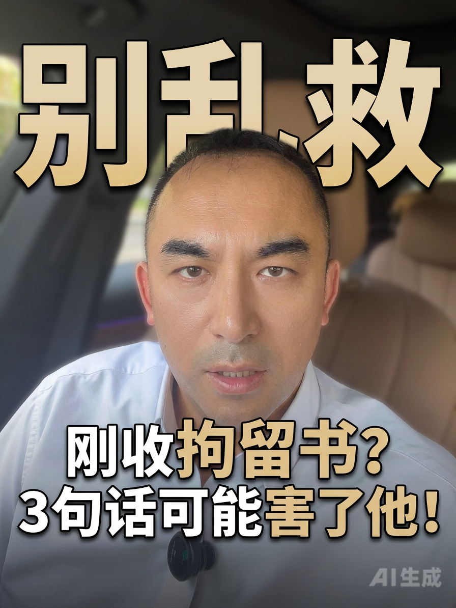 别乱救，刚收到拘留通知书，多说几句话可能就犯错？