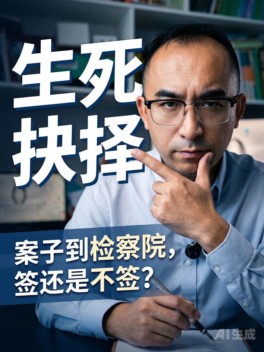 案子到了检察院，认罪认罚到底签不签？