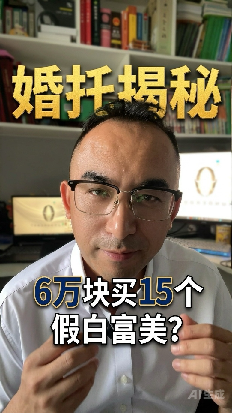 6万块买15个白富美？谈个恋爱，也要擦亮双眼