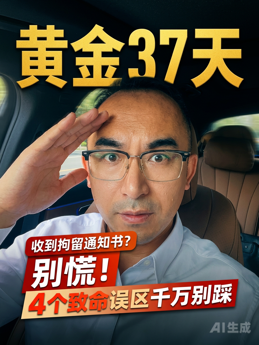 收到拘留通知书，别慌，四个致命误区千万别踩！